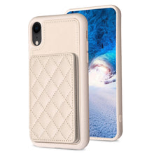 Load image into Gallery viewer, BF25 Square Plaid Card Bag Holder Phone Case, For iPhone 12 Pro Max, For iPhone 11 Pro Max, For iPhone 11, For iPhone 11 Pro, For iPhone X / XS, For iPhone XR