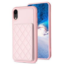 Load image into Gallery viewer, BF25 Square Plaid Card Bag Holder Phone Case, For iPhone 12 Pro Max, For iPhone 11 Pro Max, For iPhone 11, For iPhone 11 Pro, For iPhone X / XS, For iPhone XR