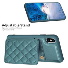 Load image into Gallery viewer, BF25 Square Plaid Card Bag Holder Phone Case, For iPhone XS Max, For iPhone 8 Plus / 7 Plus