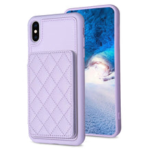 Load image into Gallery viewer, BF25 Square Plaid Card Bag Holder Phone Case, For iPhone XS Max, For iPhone 8 Plus / 7 Plus