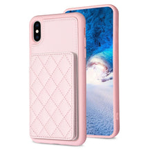 Load image into Gallery viewer, BF25 Square Plaid Card Bag Holder Phone Case, For iPhone XS Max, For iPhone 8 Plus / 7 Plus