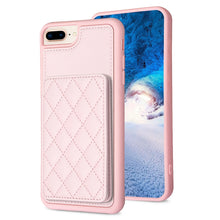 Load image into Gallery viewer, BF25 Square Plaid Card Bag Holder Phone Case, For iPhone XS Max, For iPhone 8 Plus / 7 Plus