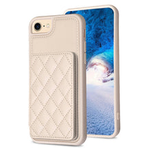 Load image into Gallery viewer, BF25 Square Plaid Card Bag Holder Phone Case, For iPhone 14 Pro Max, For iPhone 15, For iPhone SE 2022 / 2020 / 8 / 7, For iPhone 13 Pro Max, For iPhone 13 Pro, For iPhone 12 / 12 Pro