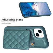 Load image into Gallery viewer, BF25 Square Plaid Card Bag Holder Phone Case, For iPhone 15, For iPhone 14 Pro Max, For iPhone SE 2022 / 2020 / 8 / 7, For iPhone 13 Pro Max, For iPhone 13 Pro, For iPhone 12 / 12 Pro