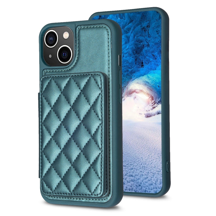 BF25 Square Plaid Card Bag Holder Phone Case, For iPhone 14 Pro Max, For iPhone 15, For iPhone SE 2022 / 2020 / 8 / 7, For iPhone 13 Pro Max, For iPhone 13 Pro, For iPhone 12 / 12 Pro