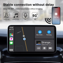 Load image into Gallery viewer, USB + USB-C / Type-C Wired to Wireless Carplay Adapter for iPhone, Black Rectangle