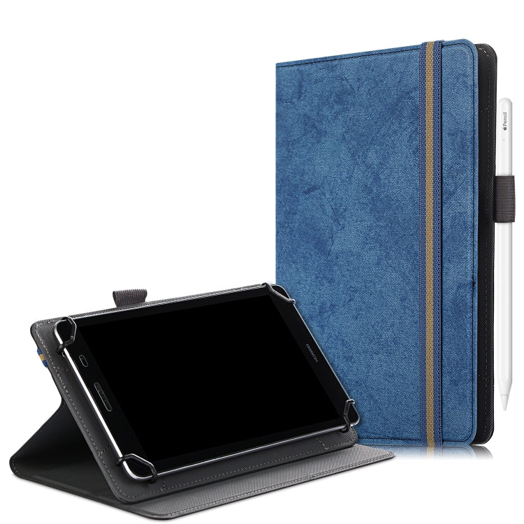 Marble Cloth Texture Horizontal Flip Universal Tablet PC Leather Case with Pen Slot & Holder