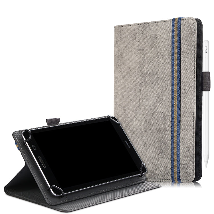 Marble Cloth Texture Horizontal Flip Universal Tablet PC Leather Case with Pen Slot & Holder, For 7-8 inch, For 9-11 inch