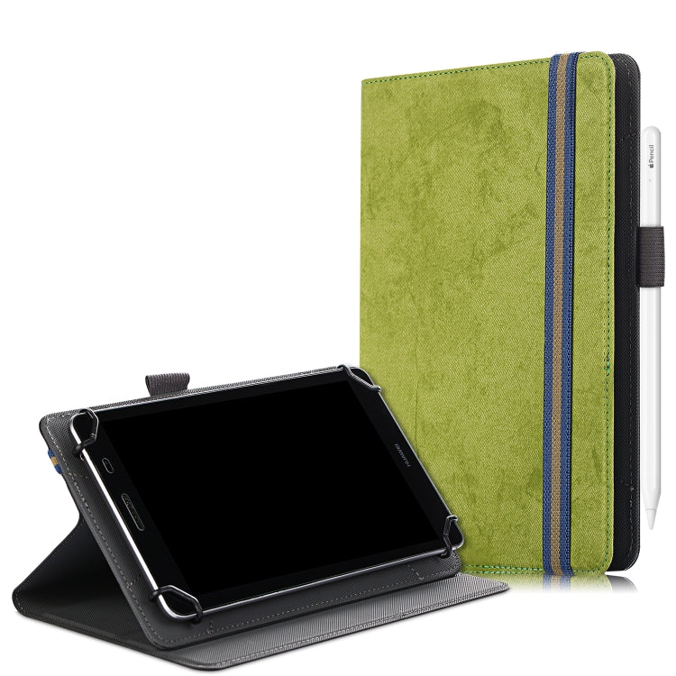 Marble Cloth Texture Horizontal Flip Universal Tablet PC Leather Case with Pen Slot & Holder