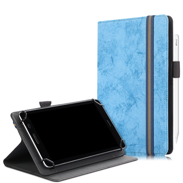 Marble Cloth Texture Horizontal Flip Universal Tablet PC Leather Case with Pen Slot & Holder