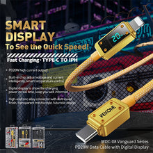 Load image into Gallery viewer, WK WDC-08 PD 20W USB-C/Type-C to 8 Pin Digital Display Data Cable, Length: 1m, WDC-08