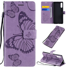 Load image into Gallery viewer, 3D Butterflies Embossing Pattern Horizontal Flip Leather Case with Holder &amp; Card Slot &amp; Wallet, For Sony Xperia L4, For Sony Xperia 10 II, For Xiaomi Redmi K30 Pro, For Samsung Galaxy A11, For Samsung Galaxy A21s, For Samsung Galaxy A31