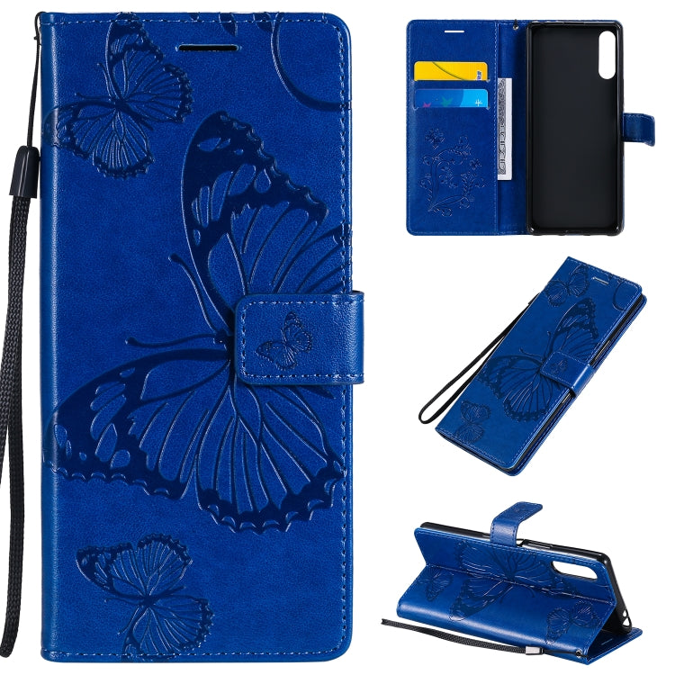 3D Butterflies Embossing Pattern Horizontal Flip Leather Case with Holder & Card Slot & Wallet, For Sony Xperia L4, For Sony Xperia 10 II, For Xiaomi Redmi K30 Pro, For Samsung Galaxy A11, For Samsung Galaxy A21s, For Samsung Galaxy A31