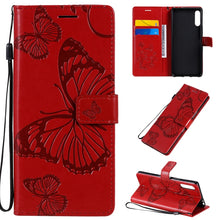 Load image into Gallery viewer, 3D Butterflies Embossing Pattern Horizontal Flip Leather Case with Holder &amp; Card Slot &amp; Wallet, For Sony Xperia L4, For Sony Xperia 10 II, For Xiaomi Redmi K30 Pro, For Samsung Galaxy A11, For Samsung Galaxy A21s, For Samsung Galaxy A31