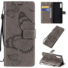 Load image into Gallery viewer, 3D Butterflies Embossing Pattern Horizontal Flip Leather Case with Holder &amp; Card Slot &amp; Wallet, For Sony Xperia L4, For Sony Xperia 10 II, For Xiaomi Redmi K30 Pro, For Samsung Galaxy A11, For Samsung Galaxy A21s, For Samsung Galaxy A31