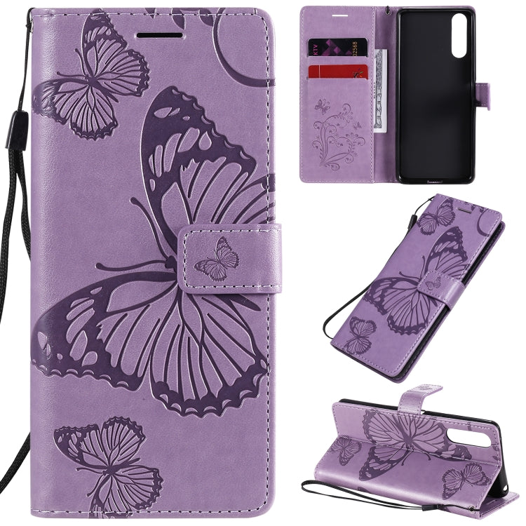 3D Butterflies Embossing Pattern Horizontal Flip Leather Case with Holder & Card Slot & Wallet, For Sony Xperia L4, For Sony Xperia 10 II, For Xiaomi Redmi K30 Pro, For Samsung Galaxy A11, For Samsung Galaxy A21s, For Samsung Galaxy A31