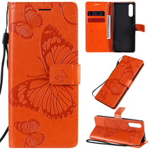 Load image into Gallery viewer, 3D Butterflies Embossing Pattern Horizontal Flip Leather Case with Holder &amp; Card Slot &amp; Wallet, For Sony Xperia L4, For Sony Xperia 10 II, For Xiaomi Redmi K30 Pro, For Samsung Galaxy A11, For Samsung Galaxy A21s, For Samsung Galaxy A31