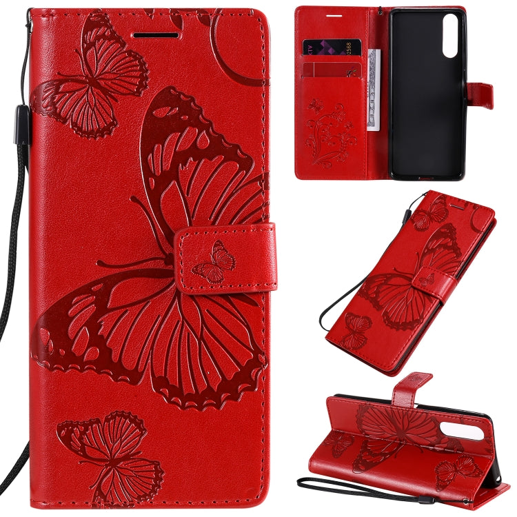 3D Butterflies Embossing Pattern Horizontal Flip Leather Case with Holder & Card Slot & Wallet, For Sony Xperia L4, For Sony Xperia 10 II, For Xiaomi Redmi K30 Pro, For Samsung Galaxy A11, For Samsung Galaxy A21s, For Samsung Galaxy A31