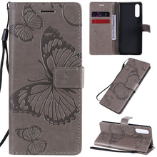 Load image into Gallery viewer, 3D Butterflies Embossing Pattern Horizontal Flip Leather Case with Holder &amp; Card Slot &amp; Wallet, For Sony Xperia L4, For Sony Xperia 10 II, For Xiaomi Redmi K30 Pro, For Samsung Galaxy A11, For Samsung Galaxy A21s, For Samsung Galaxy A31