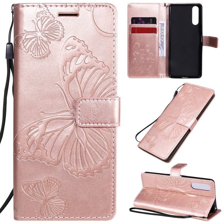3D Butterflies Embossing Pattern Horizontal Flip Leather Case with Holder & Card Slot & Wallet, For Sony Xperia L4, For Sony Xperia 10 II, For Xiaomi Redmi K30 Pro, For Samsung Galaxy A11, For Samsung Galaxy A21s, For Samsung Galaxy A31