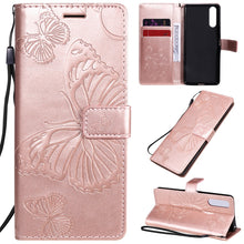 Load image into Gallery viewer, 3D Butterflies Embossing Pattern Horizontal Flip Leather Case with Holder &amp; Card Slot &amp; Wallet, For Sony Xperia L4, For Sony Xperia 10 II, For Xiaomi Redmi K30 Pro, For Samsung Galaxy A11, For Samsung Galaxy A21s, For Samsung Galaxy A31
