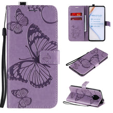 Load image into Gallery viewer, 3D Butterflies Embossing Pattern Horizontal Flip Leather Case with Holder &amp; Card Slot &amp; Wallet, For Sony Xperia L4, For Sony Xperia 10 II, For Xiaomi Redmi K30 Pro, For Samsung Galaxy A11, For Samsung Galaxy A21s, For Samsung Galaxy A31