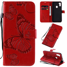 Load image into Gallery viewer, 3D Butterflies Embossing Pattern Horizontal Flip Leather Case with Holder &amp; Card Slot &amp; Wallet, For Sony Xperia L4, For Sony Xperia 10 II, For Xiaomi Redmi K30 Pro, For Samsung Galaxy A11, For Samsung Galaxy A21s, For Samsung Galaxy A31