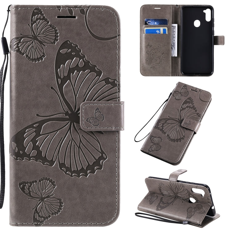 3D Butterflies Embossing Pattern Horizontal Flip Leather Case with Holder & Card Slot & Wallet, For Sony Xperia L4, For Sony Xperia 10 II, For Xiaomi Redmi K30 Pro, For Samsung Galaxy A11, For Samsung Galaxy A21s, For Samsung Galaxy A31
