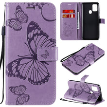 Load image into Gallery viewer, 3D Butterflies Embossing Pattern Horizontal Flip Leather Case with Holder &amp; Card Slot &amp; Wallet, For Sony Xperia L4, For Sony Xperia 10 II, For Xiaomi Redmi K30 Pro, For Samsung Galaxy A11, For Samsung Galaxy A21s, For Samsung Galaxy A31