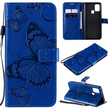 Load image into Gallery viewer, 3D Butterflies Embossing Pattern Horizontal Flip Leather Case with Holder &amp; Card Slot &amp; Wallet, For Sony Xperia L4, For Sony Xperia 10 II, For Xiaomi Redmi K30 Pro, For Samsung Galaxy A11, For Samsung Galaxy A21s, For Samsung Galaxy A31