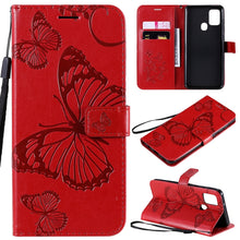 Load image into Gallery viewer, 3D Butterflies Embossing Pattern Horizontal Flip Leather Case with Holder &amp; Card Slot &amp; Wallet, For Sony Xperia L4, For Sony Xperia 10 II, For Xiaomi Redmi K30 Pro, For Samsung Galaxy A11, For Samsung Galaxy A21s, For Samsung Galaxy A31