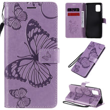Load image into Gallery viewer, 3D Butterflies Embossing Pattern Horizontal Flip Leather Case with Holder &amp; Card Slot &amp; Wallet, For Sony Xperia L4, For Sony Xperia 10 II, For Xiaomi Redmi K30 Pro, For Samsung Galaxy A11, For Samsung Galaxy A21s, For Samsung Galaxy A31