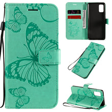 Load image into Gallery viewer, 3D Butterflies Embossing Pattern Horizontal Flip Leather Case with Holder &amp; Card Slot &amp; Wallet, For Samsung Galaxy A41, For Samsung Galaxy A51 5G, For Samsung Galaxy A71 5G, For Huawei Nova 7, For Huawei Nova 7 Pro, For Huawei Nova 7 SE / P40 Lite 5G