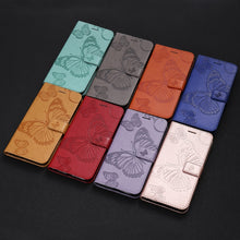 Load image into Gallery viewer, 3D Butterflies Embossing Pattern Horizontal Flip Leather Case with Holder &amp; Card Slot &amp; Wallet, For Samsung Galaxy A41, For Samsung Galaxy A51 5G, For Samsung Galaxy A71 5G, For Huawei Nova 7, For Huawei Nova 7 Pro, For Huawei Nova 7 SE / P40 Lite 5G