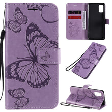 Load image into Gallery viewer, 3D Butterflies Embossing Pattern Horizontal Flip Leather Case with Holder &amp; Card Slot &amp; Wallet, For Samsung Galaxy A41, For Samsung Galaxy A51 5G, For Samsung Galaxy A71 5G, For Huawei Nova 7, For Huawei Nova 7 Pro, For Huawei Nova 7 SE / P40 Lite 5G