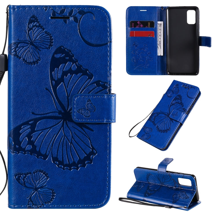 3D Butterflies Embossing Pattern Horizontal Flip Leather Case with Holder & Card Slot & Wallet, For Samsung Galaxy A41, For Samsung Galaxy A51 5G, For Samsung Galaxy A71 5G, For Huawei Nova 7, For Huawei Nova 7 Pro, For Huawei Nova 7 SE / P40 Lite 5G