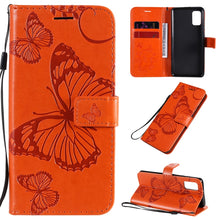 Load image into Gallery viewer, 3D Butterflies Embossing Pattern Horizontal Flip Leather Case with Holder &amp; Card Slot &amp; Wallet, For Samsung Galaxy A41, For Samsung Galaxy A51 5G, For Samsung Galaxy A71 5G, For Huawei Nova 7, For Huawei Nova 7 Pro, For Huawei Nova 7 SE / P40 Lite 5G