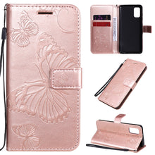 Load image into Gallery viewer, 3D Butterflies Embossing Pattern Horizontal Flip Leather Case with Holder &amp; Card Slot &amp; Wallet, For Samsung Galaxy A41, For Samsung Galaxy A51 5G, For Samsung Galaxy A71 5G, For Huawei Nova 7, For Huawei Nova 7 Pro, For Huawei Nova 7 SE / P40 Lite 5G