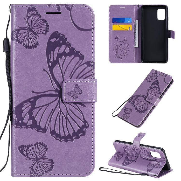 3D Butterflies Embossing Pattern Horizontal Flip Leather Case with Holder & Card Slot & Wallet, For Samsung Galaxy A41, For Samsung Galaxy A51 5G, For Samsung Galaxy A71 5G, For Huawei Nova 7, For Huawei Nova 7 Pro, For Huawei Nova 7 SE / P40 Lite 5G