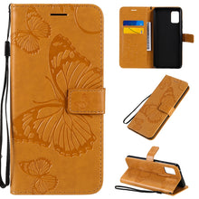 Load image into Gallery viewer, 3D Butterflies Embossing Pattern Horizontal Flip Leather Case with Holder &amp; Card Slot &amp; Wallet, For Samsung Galaxy A41, For Samsung Galaxy A51 5G, For Samsung Galaxy A71 5G, For Huawei Nova 7, For Huawei Nova 7 Pro, For Huawei Nova 7 SE / P40 Lite 5G