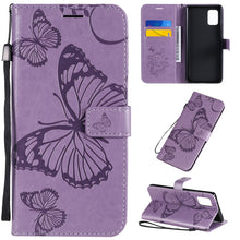 Load image into Gallery viewer, 3D Butterflies Embossing Pattern Horizontal Flip Leather Case with Holder &amp; Card Slot &amp; Wallet, For Samsung Galaxy A41, For Samsung Galaxy A51 5G, For Samsung Galaxy A71 5G, For Huawei Nova 7, For Huawei Nova 7 Pro, For Huawei Nova 7 SE / P40 Lite 5G