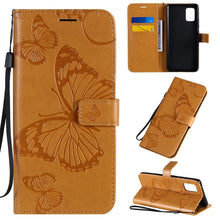 Load image into Gallery viewer, 3D Butterflies Embossing Pattern Horizontal Flip Leather Case with Holder &amp; Card Slot &amp; Wallet, For Samsung Galaxy A41, For Samsung Galaxy A51 5G, For Samsung Galaxy A71 5G, For Huawei Nova 7, For Huawei Nova 7 Pro, For Huawei Nova 7 SE / P40 Lite 5G