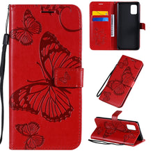 Load image into Gallery viewer, 3D Butterflies Embossing Pattern Horizontal Flip Leather Case with Holder &amp; Card Slot &amp; Wallet, For Samsung Galaxy A41, For Samsung Galaxy A51 5G, For Samsung Galaxy A71 5G, For Huawei Nova 7, For Huawei Nova 7 Pro, For Huawei Nova 7 SE / P40 Lite 5G