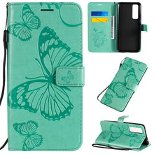 Load image into Gallery viewer, 3D Butterflies Embossing Pattern Horizontal Flip Leather Case with Holder &amp; Card Slot &amp; Wallet, For Samsung Galaxy A41, For Samsung Galaxy A51 5G, For Samsung Galaxy A71 5G, For Huawei Nova 7, For Huawei Nova 7 Pro, For Huawei Nova 7 SE / P40 Lite 5G
