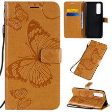 Load image into Gallery viewer, 3D Butterflies Embossing Pattern Horizontal Flip Leather Case with Holder &amp; Card Slot &amp; Wallet, For Samsung Galaxy A41, For Samsung Galaxy A51 5G, For Samsung Galaxy A71 5G, For Huawei Nova 7, For Huawei Nova 7 Pro, For Huawei Nova 7 SE / P40 Lite 5G