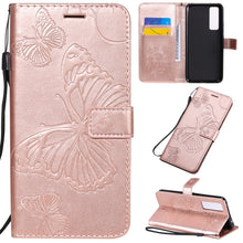 Load image into Gallery viewer, 3D Butterflies Embossing Pattern Horizontal Flip Leather Case with Holder &amp; Card Slot &amp; Wallet, For Samsung Galaxy A41, For Samsung Galaxy A51 5G, For Samsung Galaxy A71 5G, For Huawei Nova 7, For Huawei Nova 7 Pro, For Huawei Nova 7 SE / P40 Lite 5G