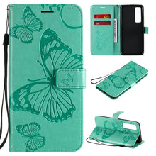 Load image into Gallery viewer, 3D Butterflies Embossing Pattern Horizontal Flip Leather Case with Holder &amp; Card Slot &amp; Wallet, For Samsung Galaxy A41, For Samsung Galaxy A51 5G, For Samsung Galaxy A71 5G, For Huawei Nova 7, For Huawei Nova 7 Pro, For Huawei Nova 7 SE / P40 Lite 5G