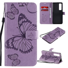 Load image into Gallery viewer, 3D Butterflies Embossing Pattern Horizontal Flip Leather Case with Holder &amp; Card Slot &amp; Wallet, For Samsung Galaxy A41, For Samsung Galaxy A51 5G, For Samsung Galaxy A71 5G, For Huawei Nova 7, For Huawei Nova 7 Pro, For Huawei Nova 7 SE / P40 Lite 5G