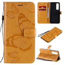 Load image into Gallery viewer, 3D Butterflies Embossing Pattern Horizontal Flip Leather Case with Holder &amp; Card Slot &amp; Wallet, For Samsung Galaxy A41, For Samsung Galaxy A51 5G, For Samsung Galaxy A71 5G, For Huawei Nova 7, For Huawei Nova 7 Pro, For Huawei Nova 7 SE / P40 Lite 5G
