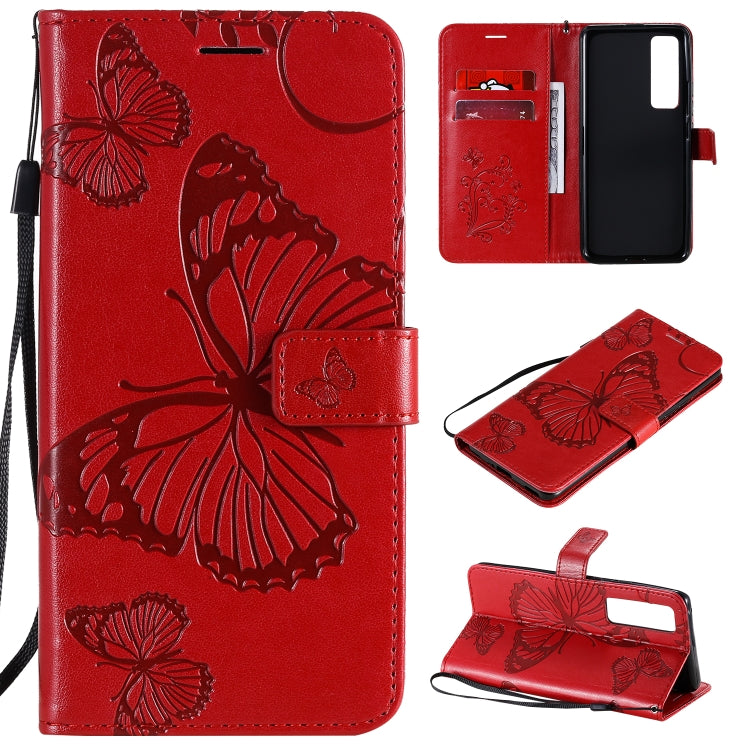 3D Butterflies Embossing Pattern Horizontal Flip Leather Case with Holder & Card Slot & Wallet, For Samsung Galaxy A41, For Samsung Galaxy A51 5G, For Samsung Galaxy A71 5G, For Huawei Nova 7, For Huawei Nova 7 Pro, For Huawei Nova 7 SE / P40 Lite 5G